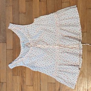 Ditzy floral madewell button down tank